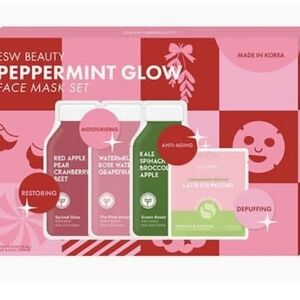 ESW Peppermint Glow Face Mask Set with Eye Mask.